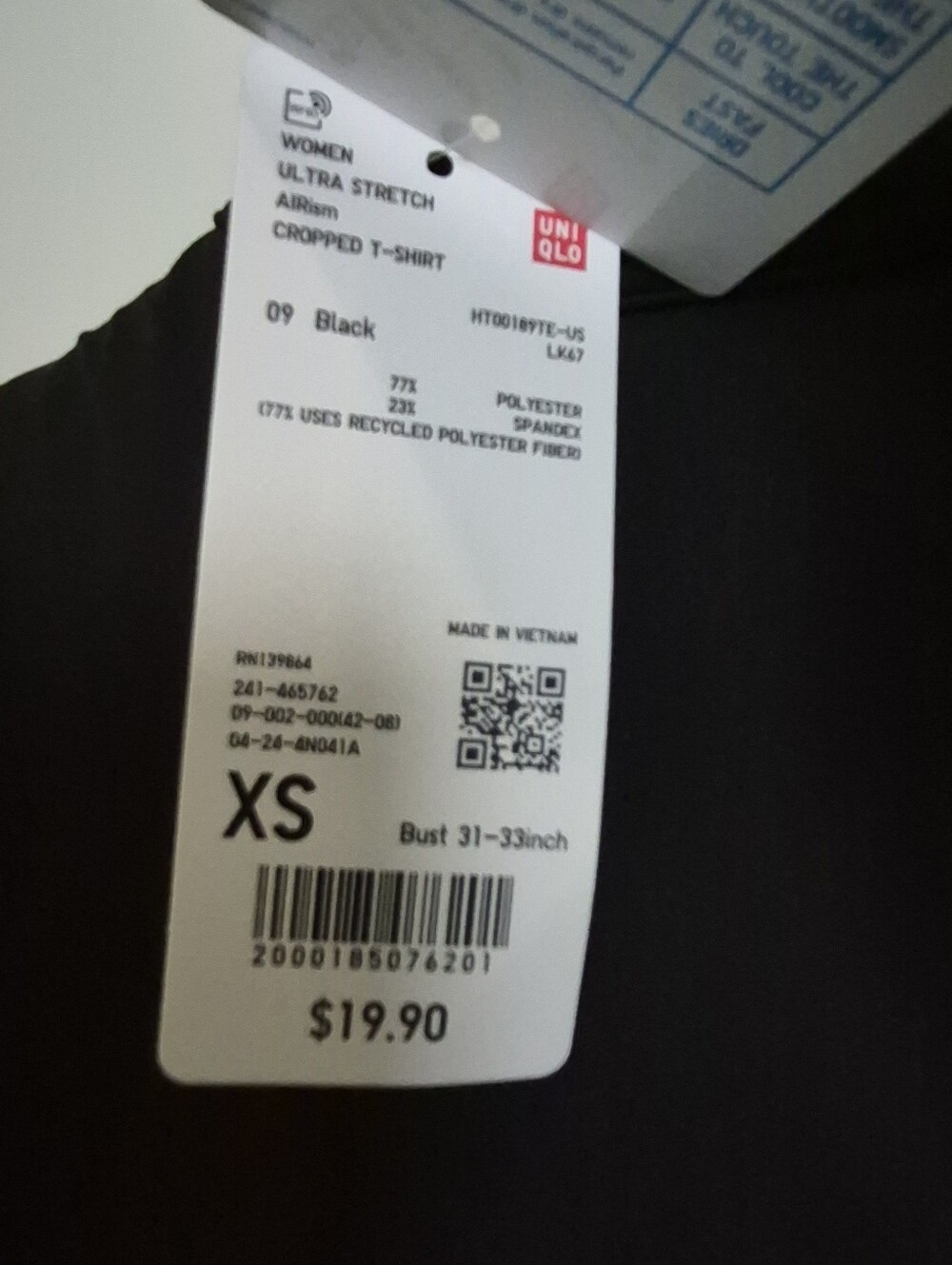 Uniqlo Black AIRism Top - Picture 5 of 5